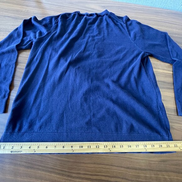 JCrew Womens XXL LOVE BIRDS Sweater Navy Lovebirds Sweater Fall 2017 Thin Sweate - Picture 14 of 15